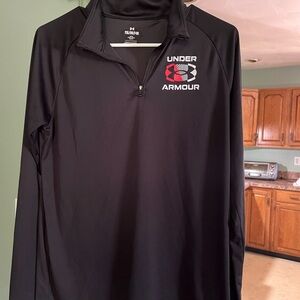 Under Armour youth Black Quarter-Zip Pullover
